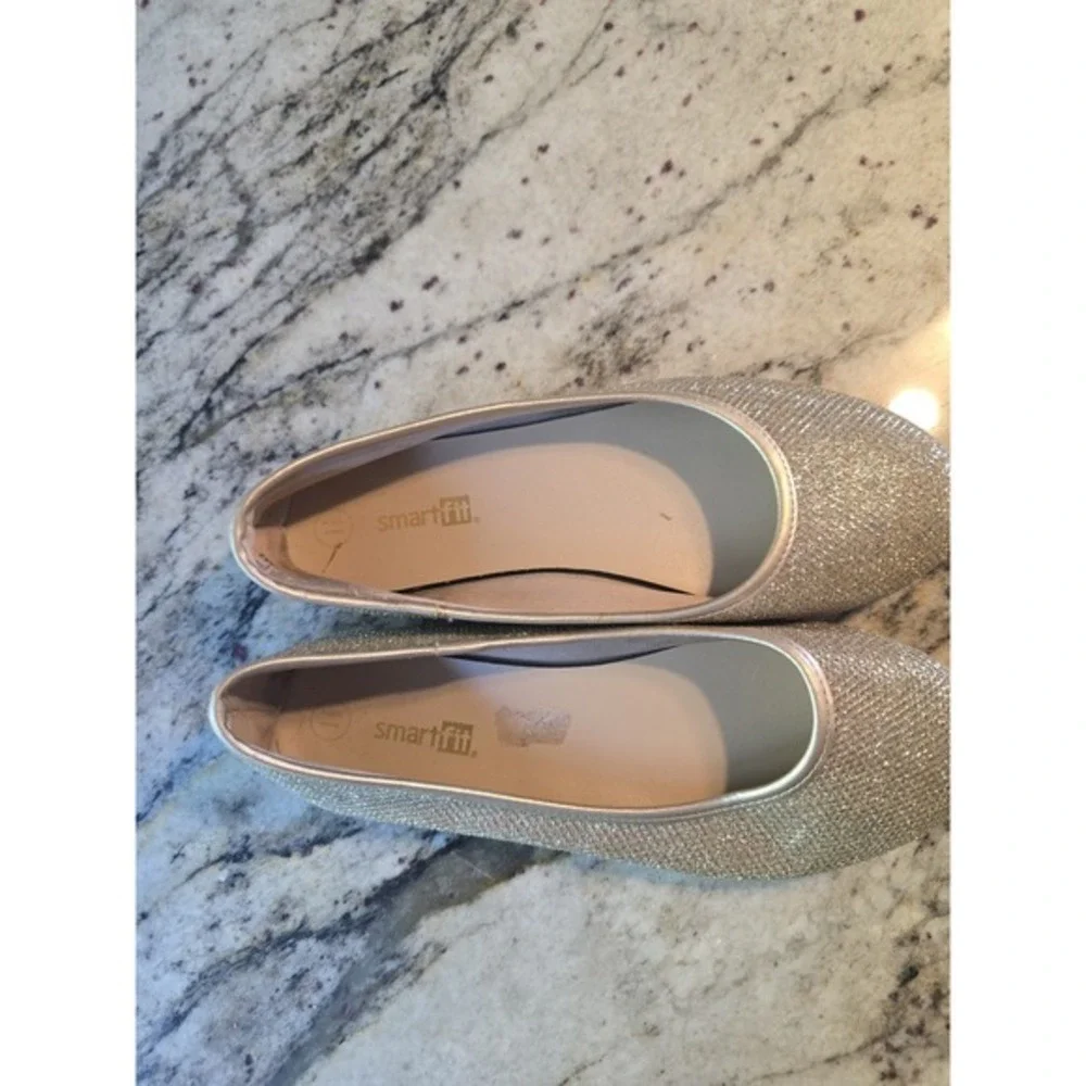 Gold glittery flats girls 1.5 smartfit‎